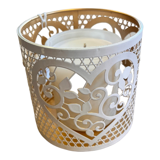 White & Gold Candle Holder/Melt Burner - Doves